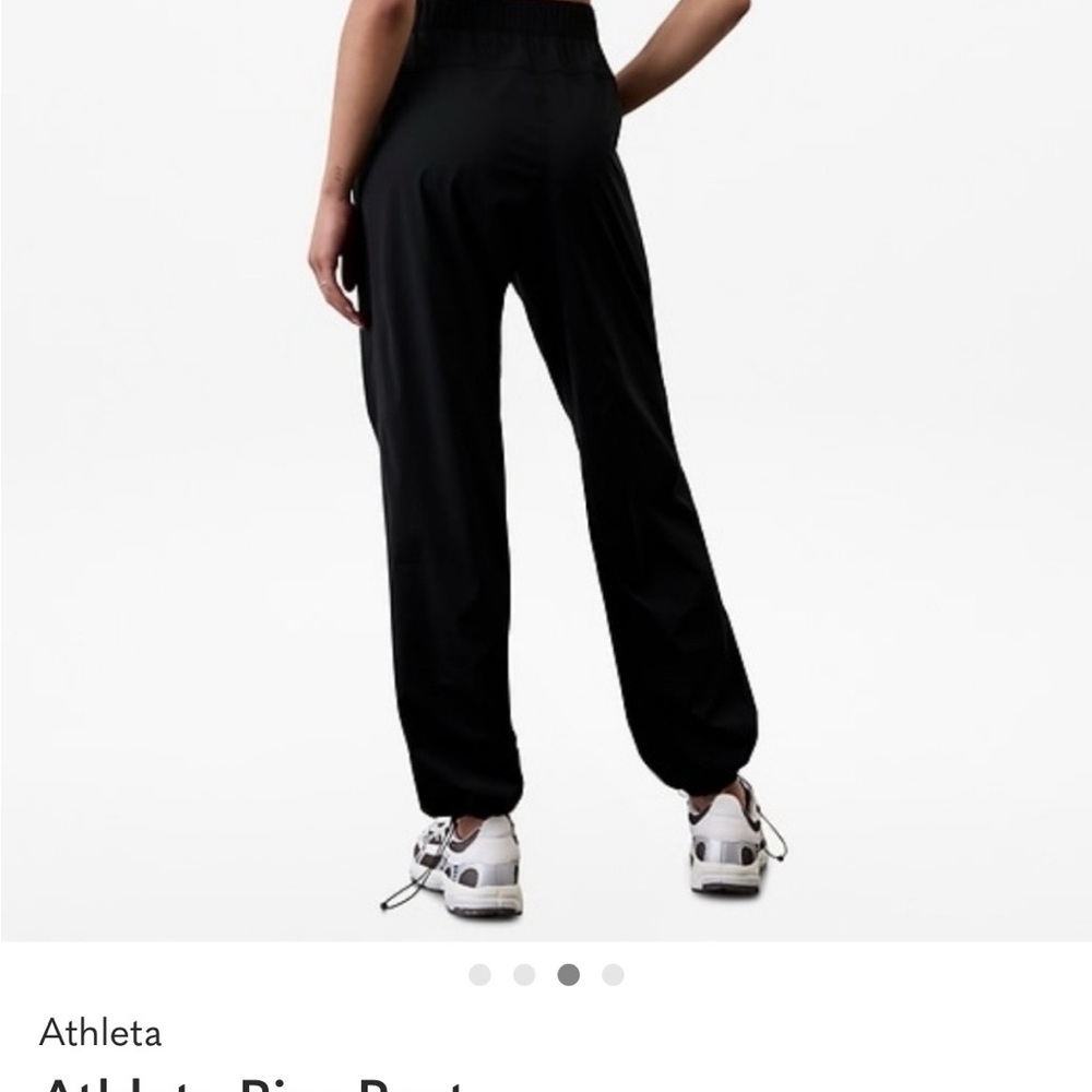 ATHLETA Brand New With Tags Black Rise Track Pants Size XS - Picture 2 of 6